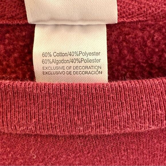 Disney Sleepy Sweatshirt Women’s XL Burgundy Pullover - Picture 4 of 4